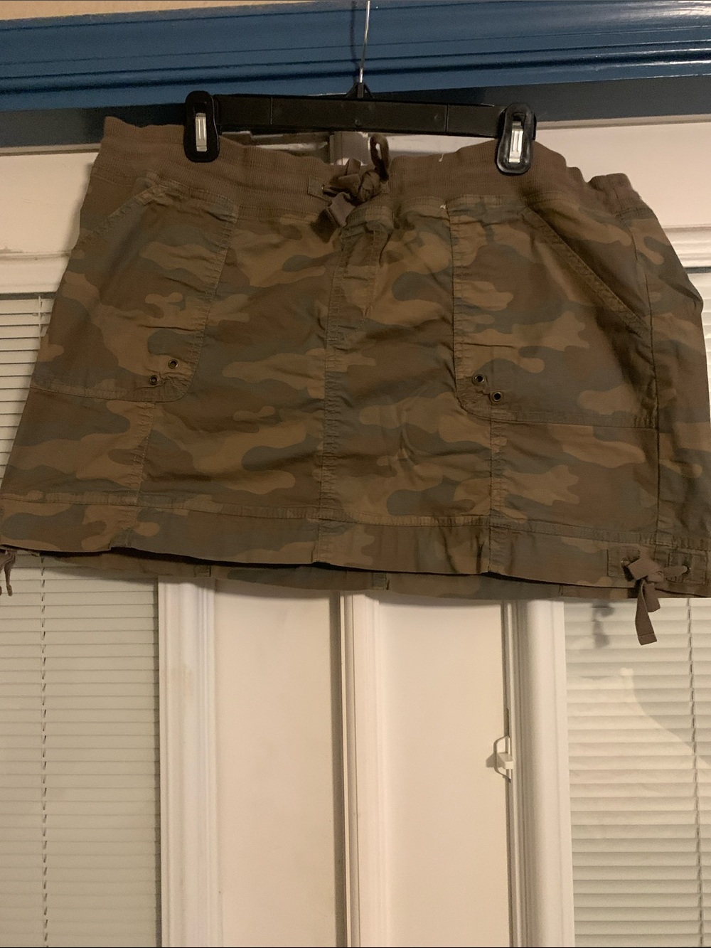 Women’s Camouflage low hang Mini Skirt - Olive Camo size XL